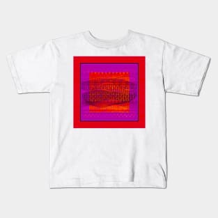 Pattern in Red and Purple Kids T-Shirt